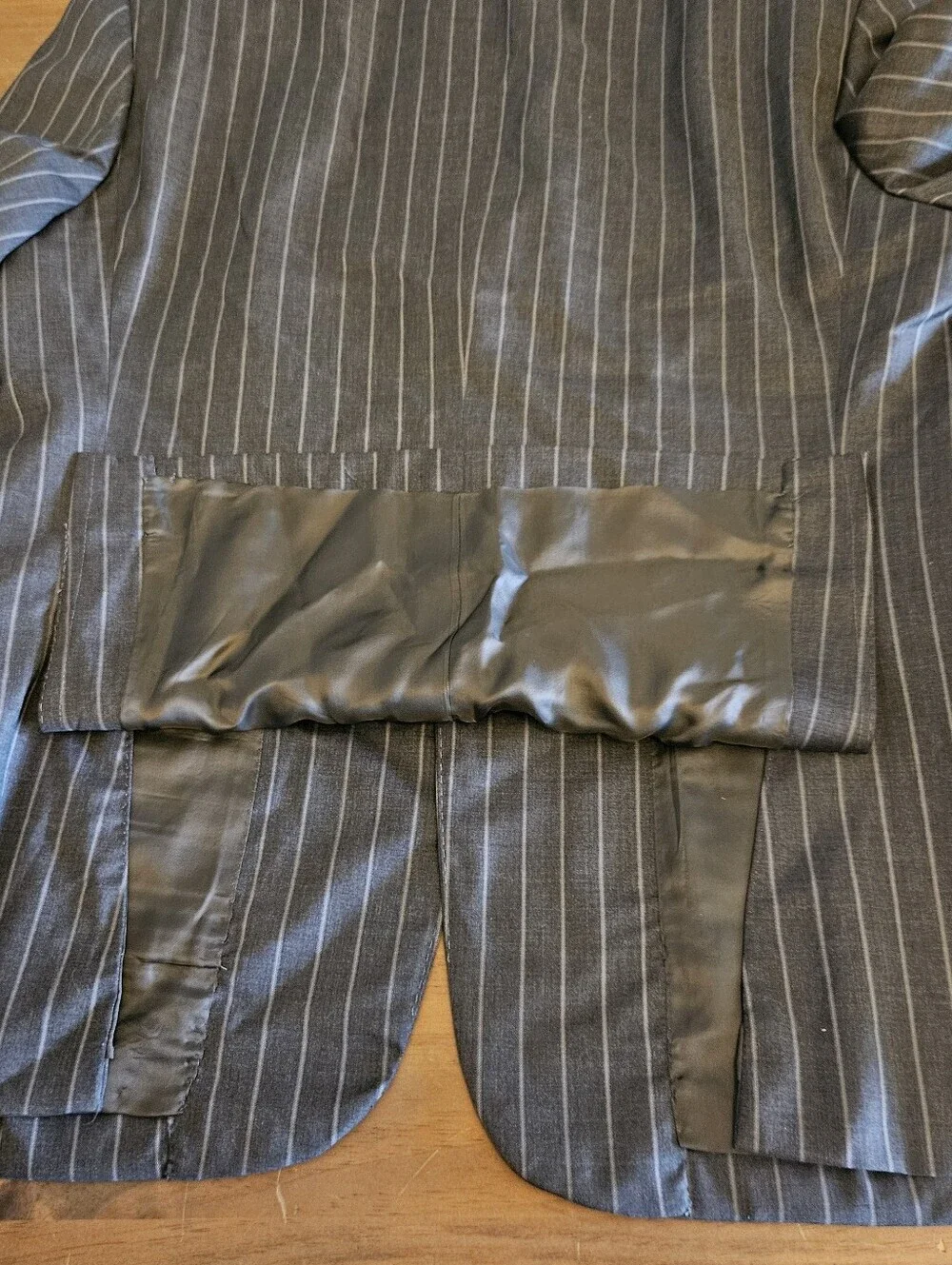 Canali Suit Jacket Brown Pinstripe Striped Blazer Sport Jacket 42R Pure Wool